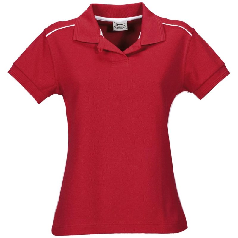 SLAZ-901-R_1024X1024 RED Ladies Backhand Golf Shirt - Red