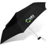 BLACK Rainbow Compact Umbrella - Black