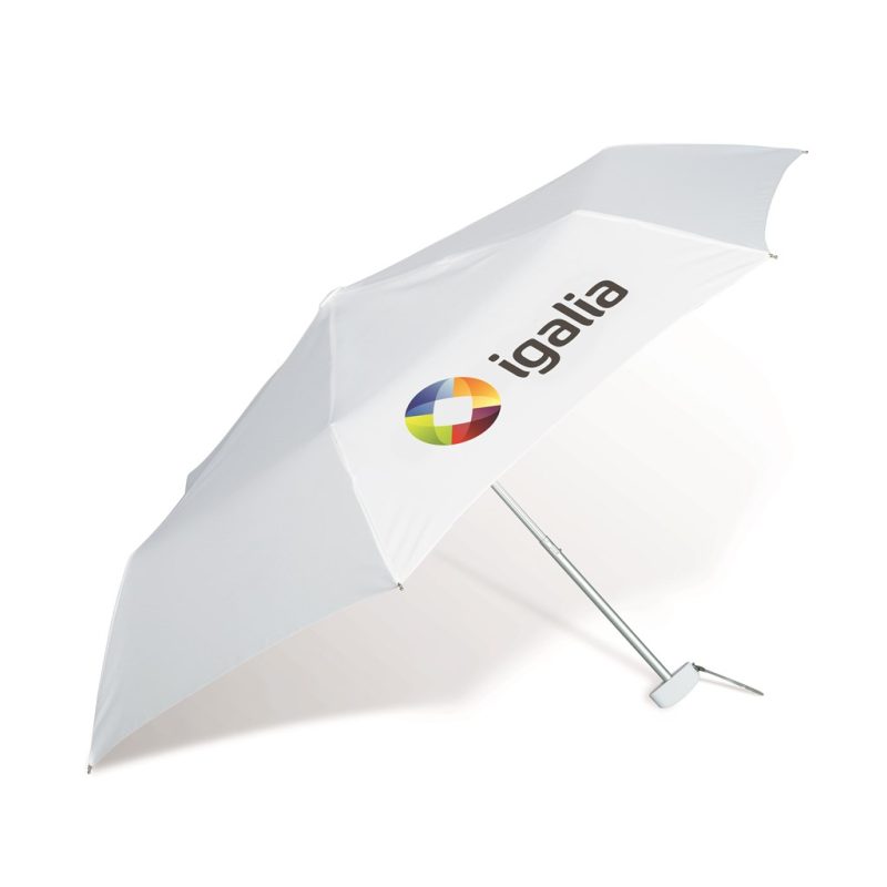 UMB-7520-SW_1024X1024 SOLID WHITE Rainbow Compact Umbrella - Solid White