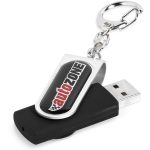 BLACK Atlanta Flash Drive Keyholder - 8GB