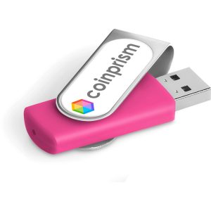 PINK Axis Dome Flash Drive - 8GB - Pink