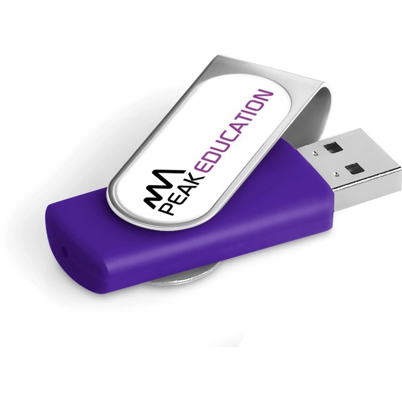 PURPLE Axis Dome Flash Drive - 8GB - Purple