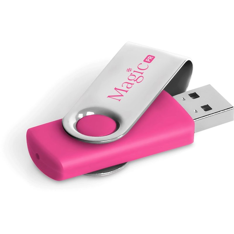 PINK Axis Glint Flash Drive - 8GB - Pink
