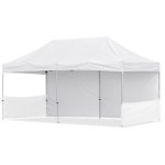 Coated Steel Sublimated Gazebo 6m x 3m - 1 Long Full-Wall Skin - 2 Short Half-Wall Skins