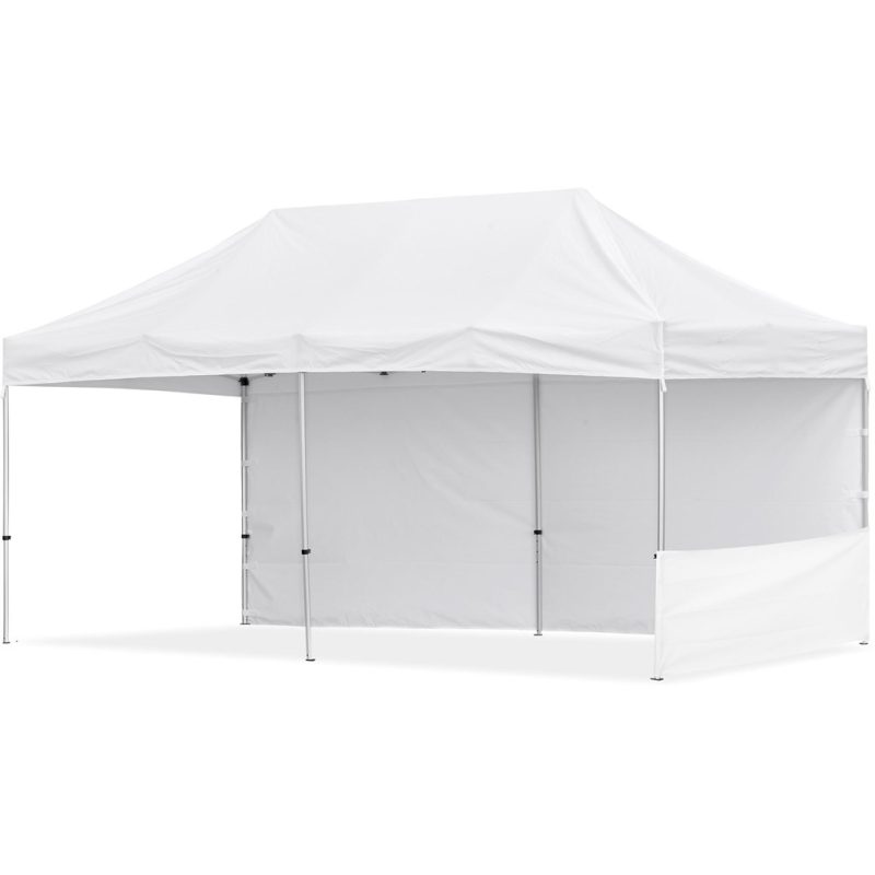 Coated Steel Sublimated Gazebo 6m x 3m - 1 Short Half-Wall Skin - 1 Long Full Wall Skin