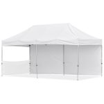 Coated Steel Sublimated Gazebo 6m x 3m - 1 Short Half-Wall Skin - 1 Long Full Wall Skin