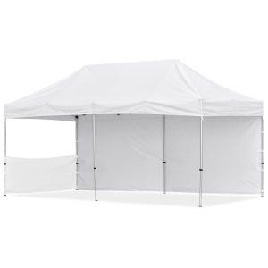 Coated Steel Sublimated Gazebo 6m x 3m - 1 Short Half-Wall Skin - 1 Long Full Wall Skin
