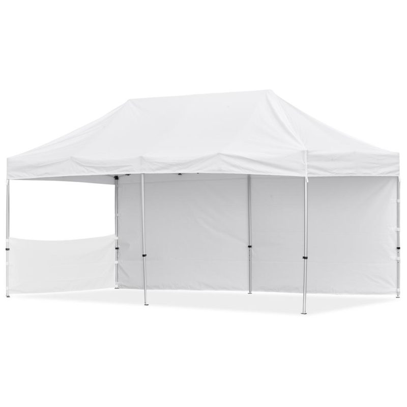 Coated Steel Sublimated Gazebo 6m x 3m - 1 Short Half-Wall Skin - 1 Long Full Wall Skin