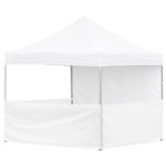 Coated Steel Sublimated Gazebo 3m x 3m - 3 Half-Wall Skins -1 Full-Wall Skin
