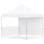 Coated Steel Sublimated Gazebo 3m x 3m - 1 Half-Wall Skin - 1 Full-Wall Skin