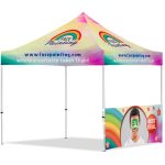 Coated Steel Sublimated Gazebo 3m x 3m - 1 Half-Wall Skin