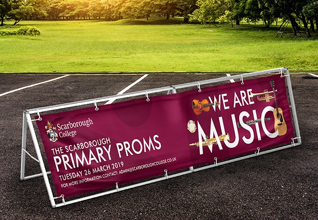 A-frame banner with PVC print