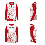 Ladies Long Sleeve Golf Shirt Custom Design