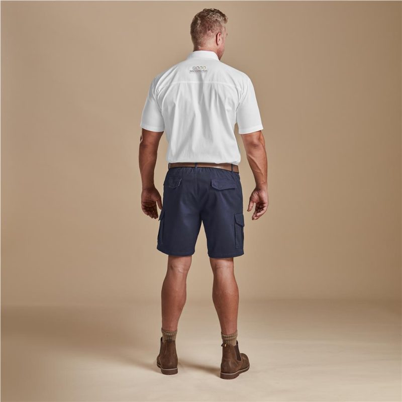 navy Mens Meseta Twill Shorts