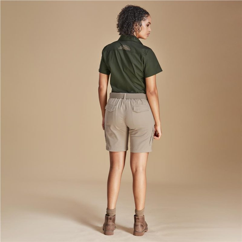 khaki Ladies Meseta Twill Shorts