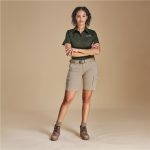 khaki Ladies Meseta Twill Shorts
