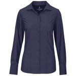 navy Ladies Long Sleeve Alex Varga Hallstatt Shirt