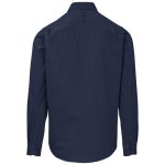 navy Mens Long Sleeve Cotton Twill Moderna Shirt