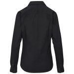 black Ladies Long Sleeve Cotton Twill Moderna Shirt