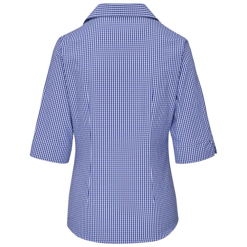 blue Ladies 3/4 Sleeve Ashford Shirt