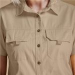Ladies Short Sleeve Mawenzi Twill Shirt