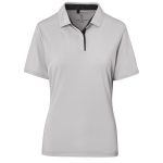 light grey Ladies Alex Varga Zenith Golf Shirt