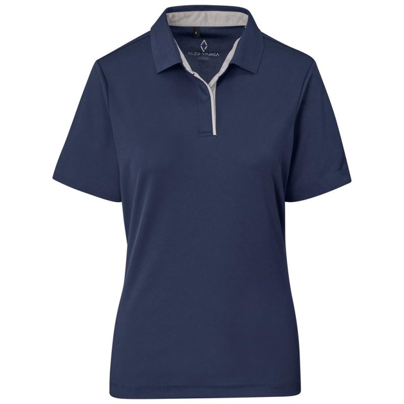 navy Ladies Alex Varga Zenith Golf Shirt