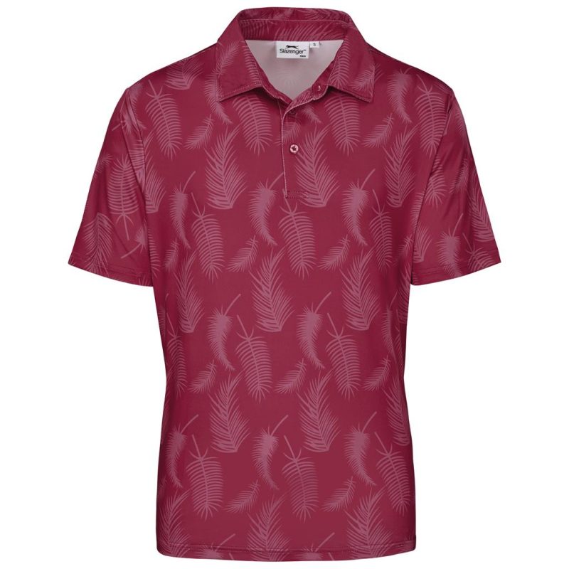 red Mens Slazenger Monterey Golf Shirt