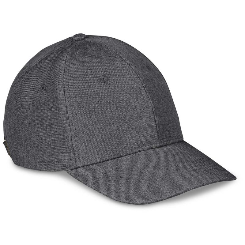 charcoal Austin Linen Cap - 6 Panel