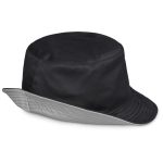 black grey Urban Reversible Bucket Hat