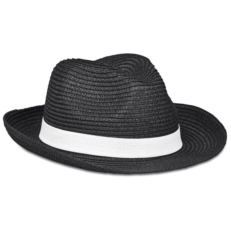 black Bruno Fedora Hat