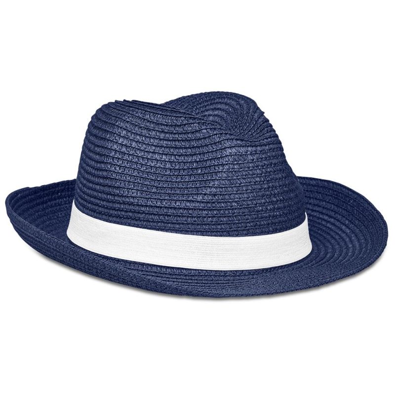 navy Bruno Fedora Hat
