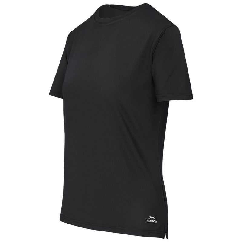 BLACK Ladies Slazenger Vitality T-Shirt