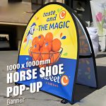 Horse Shoe Pop-Up Banner