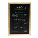 Wall mounted Menu chalkboard