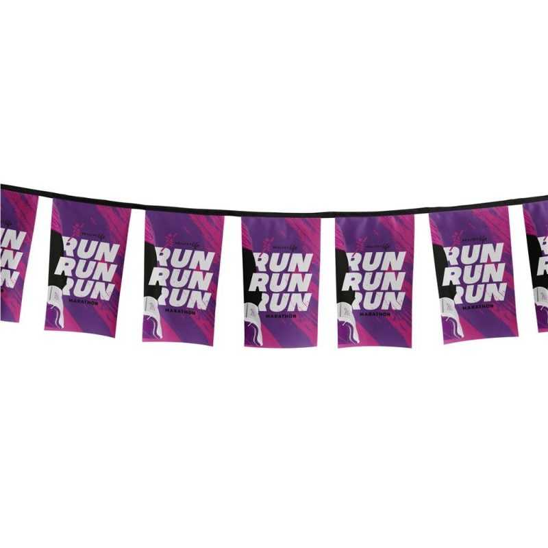 DEFAULT_1024X1024 Sublimated Single-Sided Polyester Rectangle Bunting - 10m