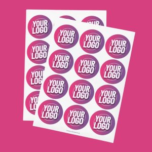 Full colour Round Sticker Sheets