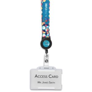 Altitude Badge Reel Single-Sided Satin Lanyard