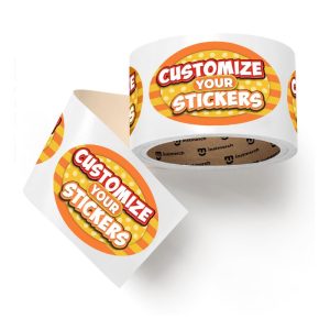 Oval Roll Stickers