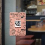 QR Code Sticker for shopfront