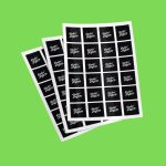 Square Sticker Sheet printing
