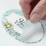 oval Sticker Singles