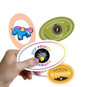 oval Kiss-Cut Sticker Singles