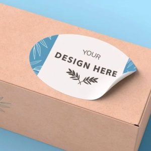 oval Kiss-Cut Sticker Singles