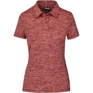 Red Ladies Echo Golf Shirt - Red