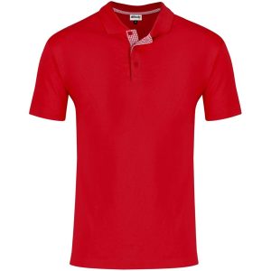 Red Mens New York Golf Shirt - Red