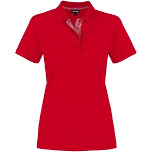 Red Ladies New York Golf Shirt - Red