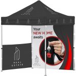 Ovation Sublimated Gazebo 2m X 2m Petite Frame - 1 Half-Wall Skin - 1 Full-Wall Skin