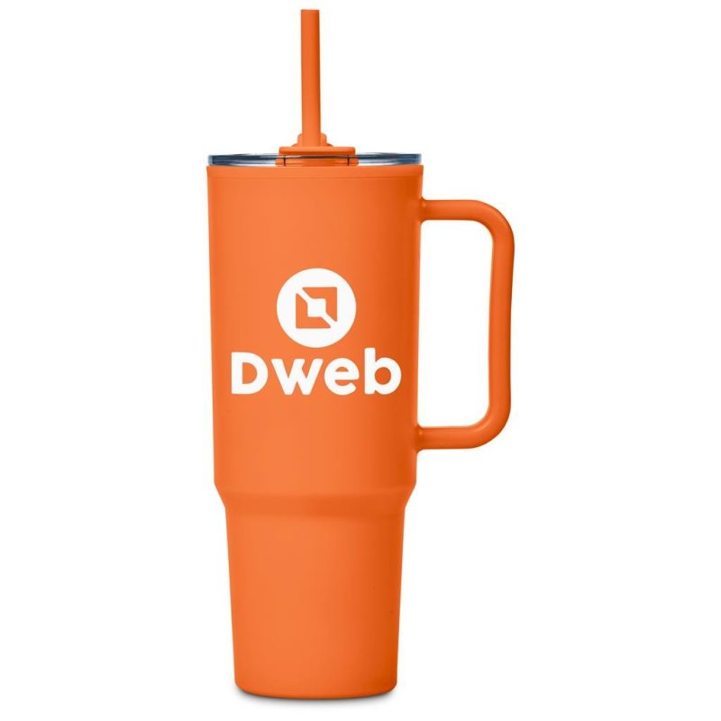 Orange Altitude Texas Plastic Double-Wall Mug – 1.2 Litre