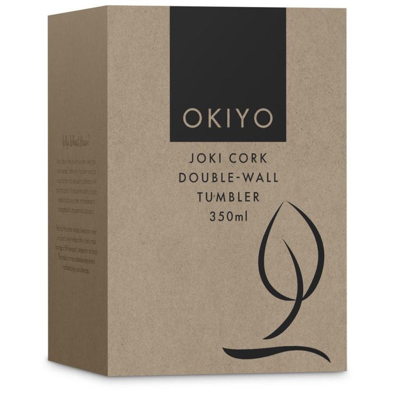 Okiyo Joki Cork & Wheat Straw Double-Wall Tumbler – 350ml additionalImagesWithLogos